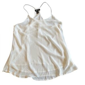 Wet Seal White Chiffon-Style Asymmetrical Camisole – Size Large
